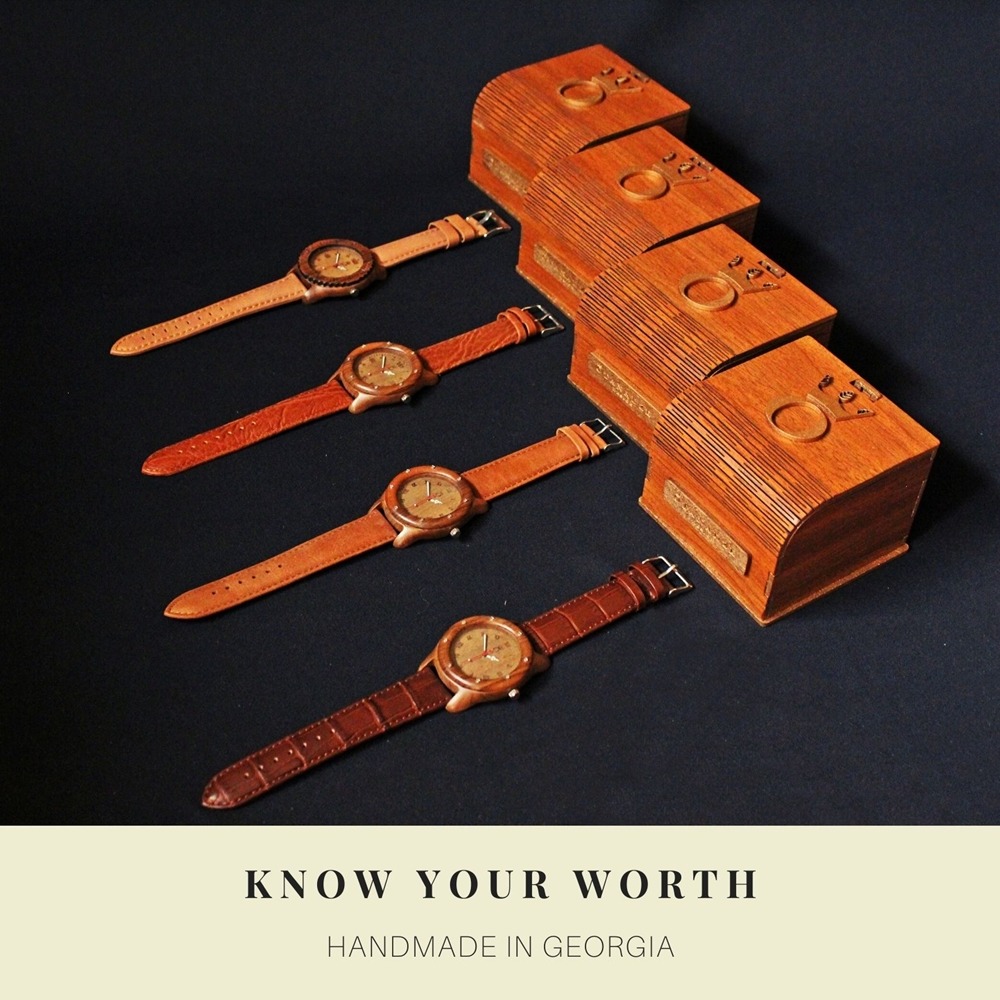Handmade Wooden Watch With Leather - Image 3
