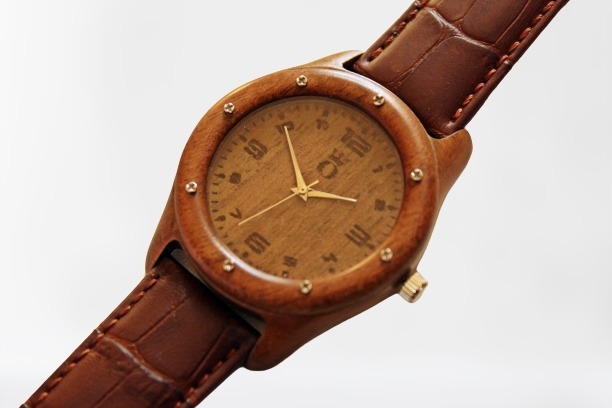 Handmade Wooden Watch With Leather